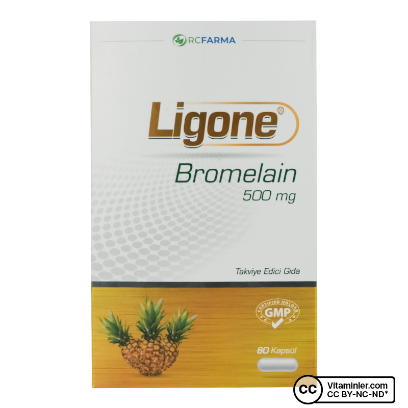 Ligone Bromelain 500 Mg 60 Kapsül Vitaminler