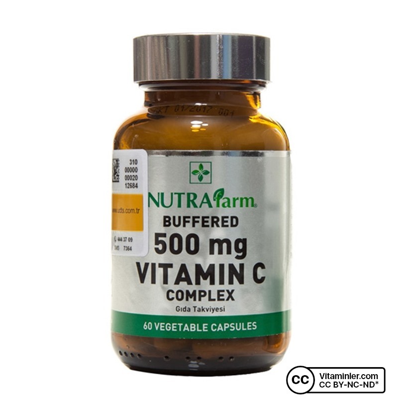 Nutrafarm Buffered 500 Mg Vitamin C Complex 60 Kapsül C Vitaminleri