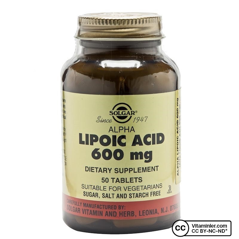 Solgar Alpha Lipoic Acid 600 Mg 50 Tablet | Vitaminler