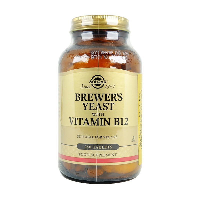Solgar Brewer's Yeast with Vitamin B12 250 Tablet Vitaminler