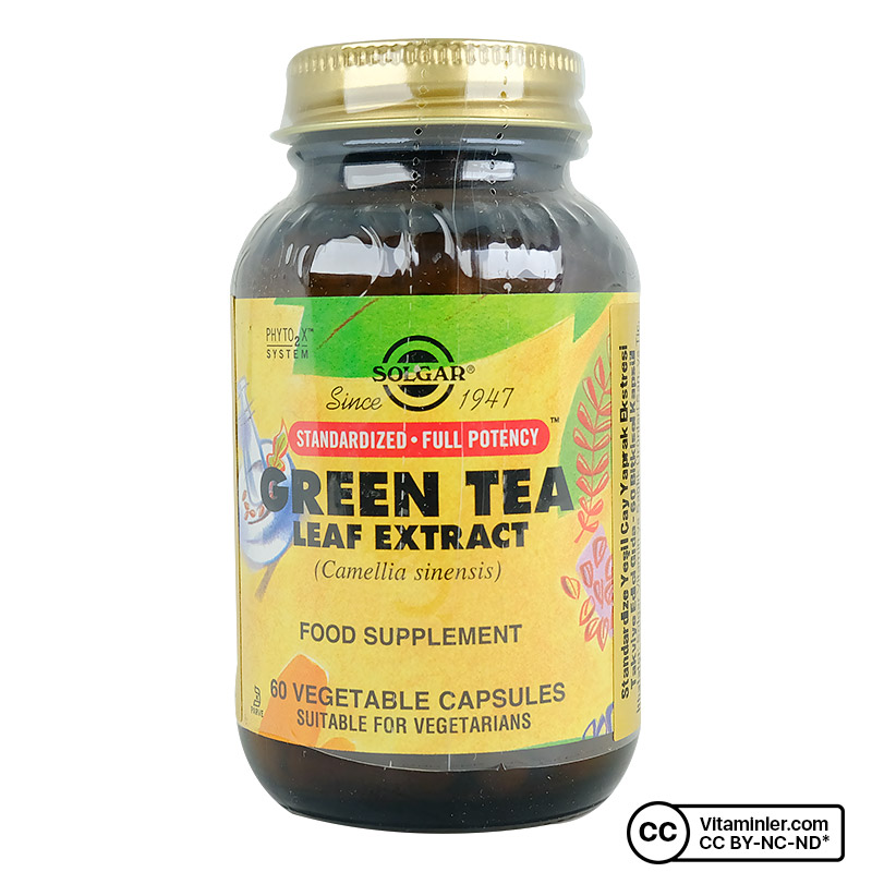 Solgar Green Tea Leaf Extract 60 Kapsül Vitaminler