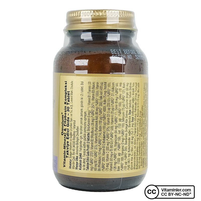 Solgar Omnium 30 Tablet - Multivitaminler | Vitaminler