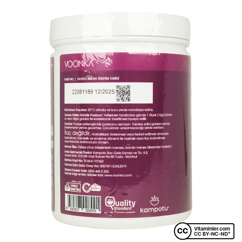 Voonka Multi Collagen Powder 300 Gr | Vitaminler