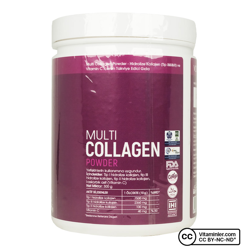 Voonka Multi Collagen Powder 300 Gr | Vitaminler