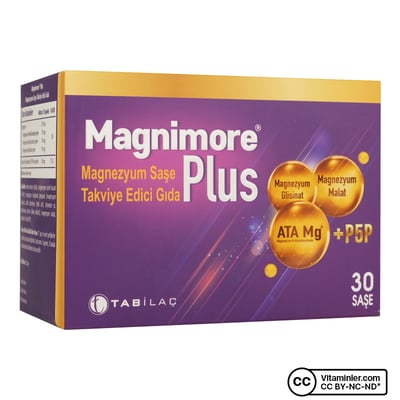 Magnimore Plus 30 Saşe - Magnezyum | Vitaminler
