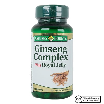 Nature's Bounty Ginseng Complex Plus Royal Jelly 75 Kapsül Vitaminler